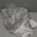 7.2FT Arch Backdrop Silver Round Top Arch Sparkly Fabric Covers for Wedding Baby Shower Party Ceremony Decorations