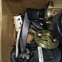 Veise Keyless Entry Door Lock with 2 Lever Handles - Electronic Keypad Deadbolt, Auto Lock, Back Lit & Easy Installation Design, Front Door Handle Sets, Matte Black