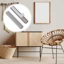 Furniture Sliders,17x99mm Rectangular Table and Chair Leg Sliding Pad for Easy Moving on Carpet Hardwood (16pcs)