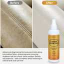 Leather Cleaner Degreaser Quick Spray & Wipe Formula for Car Seats, Sofas, Handbags, Jackets & Shoes Removes Grease & Oil, Gentle Leather Care, No Residue, Easy to Use