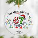 Funny 67 Ornament | 2025 Slang Christmas | Funny Christmas Ornaments 2025 | Funny Teen Grandkid Ornament | Gen Alpha Xmas Gift | 67 Gift (Six Seven-h)