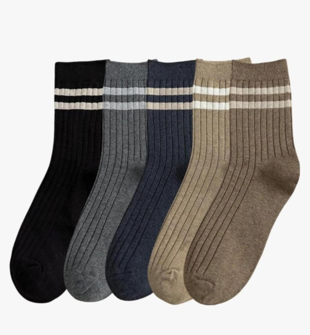 Mens Athletic Socks Cotton Five Pack