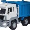 Driven by Battat Dump Truck Toy, Lights and Sounds, Standard Size, Trucks, 1: 16 Scale