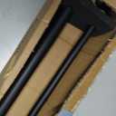1 Inch Double Curtain Rods 36 to 72 Inches, Adjustable Telescoping Window Drapery Rod, Dual Heavy Duty Curtain Rods with Iron-Finials for Sliding Glass Door, Patio, Bedroom, Kitchen, Matte Black