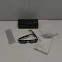 Domhong AI Smart Glasses with Chat GPT for Men and Women, Bluetooth Translation Sunglasses with 164 Languages, Open Ear Audio with Mic & Speakers, Hands-Free Calls, UV Protection & Anti-Blue Light (Black)