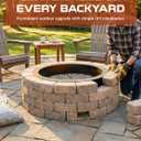 Iron Forge Tools Smokeless Outdoor Fire Pit Ring Insert 36 Inch Round
