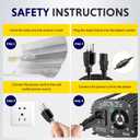 iPower 400W Digital Dimmable Electronic Horticulture Ballast with Pressure Sodium HPS Grow Light Bulb for Indoor Plants Growth