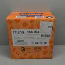 Pura Hypoallergenic Diapers, Size 3 (9-20 lbs) Monthly Pack, Overnight, up to 12 Hours Leak Protection, Suitable for Sensitive Skin, TCF, Super Soft Organic Cotton, 6 Packs of 26 (156 Baby Diapers)