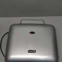 DASH No-Drip Waffle Maker - Four Waffle Molds, Nonstick Waffle Iron with Quick Heat-Up, Nonstick Surface - Perfect Waffle Maker for Kids and Families, Just Add Batter (Silver)