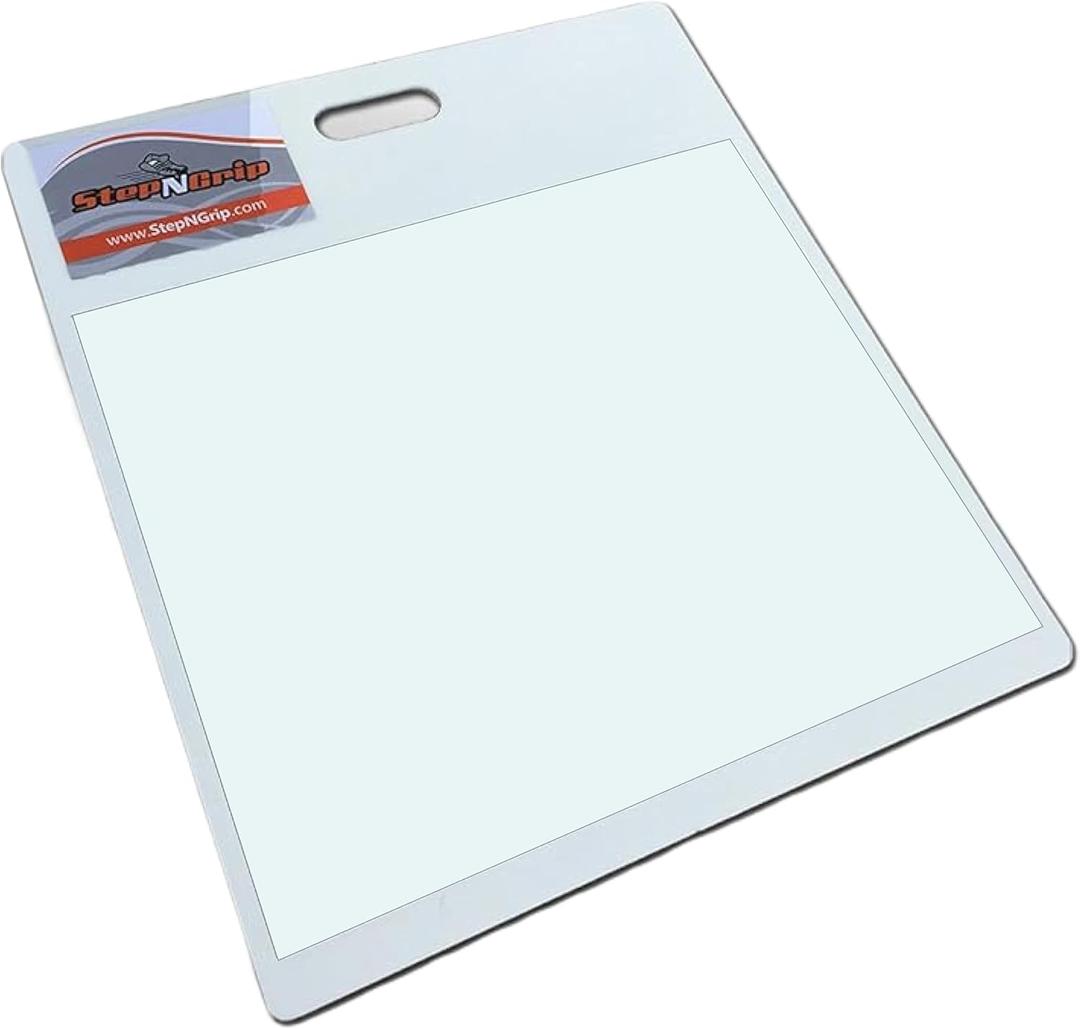 White Basketball Court Traction Board - Gel Mat Technology Shoe Sticky Pad - Grip for Basketball Shoes, Courtside Traction Mat, Anti Slip Basketball Shoe Sticky Mat, Gym Shoe Sticky Mat