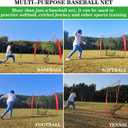 77ft Baseball Softball Practice Net- Portable Baseball Net for Batting, Hitting, Pitching Come with Carry Bag, Training for Players of Any Skill Level - Easy Assembly