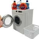 1:12 Scale Miniature Electric Washer and Dryer Set, Realistic Dollhouse Laundry Room Accessories, Mini Toy Washing Machine