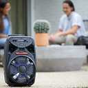 iLive Electronics Wireless Tailgate Party Speaker, LED Light Effects, Built-in Rechargeable Battery, Black (ISB380B)