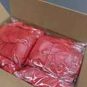 Fitted Tablecloth for 6 Foot Rectangle Tables-6 Pack Red Elastic Outdoor Picnic Table Cover-Spandex Stretch Christmas Table Cloths 6 ft for Camping Dining Room Patio Kitchen Banquet Party