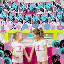 Cheerleading Party Decorations Cheerleading Birthday Party Supplies Includes Gymnastics Party Cheer Birthday Banner Swirls Cupcake Toppers Cake Topper Balloons for Cheerleading Decor