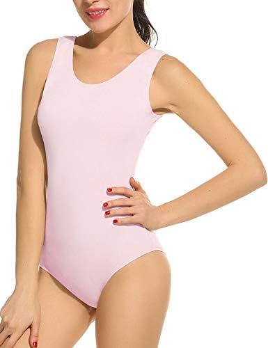 Arshiner Women's Ballet Tank Leotards Gymnastics Dance Cute Ballerina Adult 80s Leotard Bodysuit Size Medium