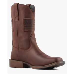 SUREWAY Men's 10 inch Western Cowboy Work Boots for Men Square Toe,Premium Full Grain Leather,Goodyear Welted,Superior Oil/Slip/Water Resistant