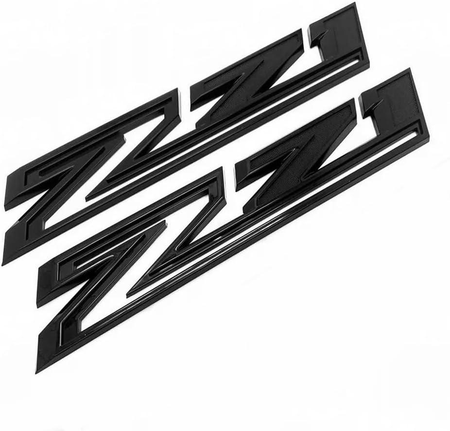 2pack 2019-2026 OEM Z71 Emblems Side Left & Right Badges Compatible with Silverado Tahoe Suburban 84632695 (Gloss Black)