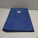 Mahjong Mat, Mahjong Table Mat with Prints & Extra Dice, for Poker, Card, Mahjong, Dominoes Games (Blue, 35 inches)