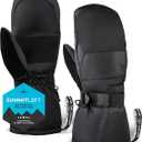 Tough Outdoors Adult Ski Mittens - Waterproof Mittens for Men & Women - Cold Weather Gear - Palm Grip Skiing Accessories, Medium -Large