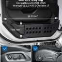 JOYTUTUS Front Door Pockets Storage for 2018-2026 Wrangler JL Gladiator JT
