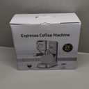 Espresso Machine 20 Bar, Compact Espresso Maker, Stainless Steel Expresso Coffee Machines with Steam Milk Frother & 34oz Removable Water Tank for Cappuccino, Latte, Home Office Use, Silver