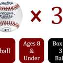 Rawlings | Official T-Balls | TVB | Youth/6u | 3 Count | Sponge Rubber Core | Indoor/Outdoor