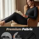 WEERTI Thermal Underwear for Women Long Johns with Fleece Lined Base Layer Women Cold Weather Top Bottom (Black, S)
