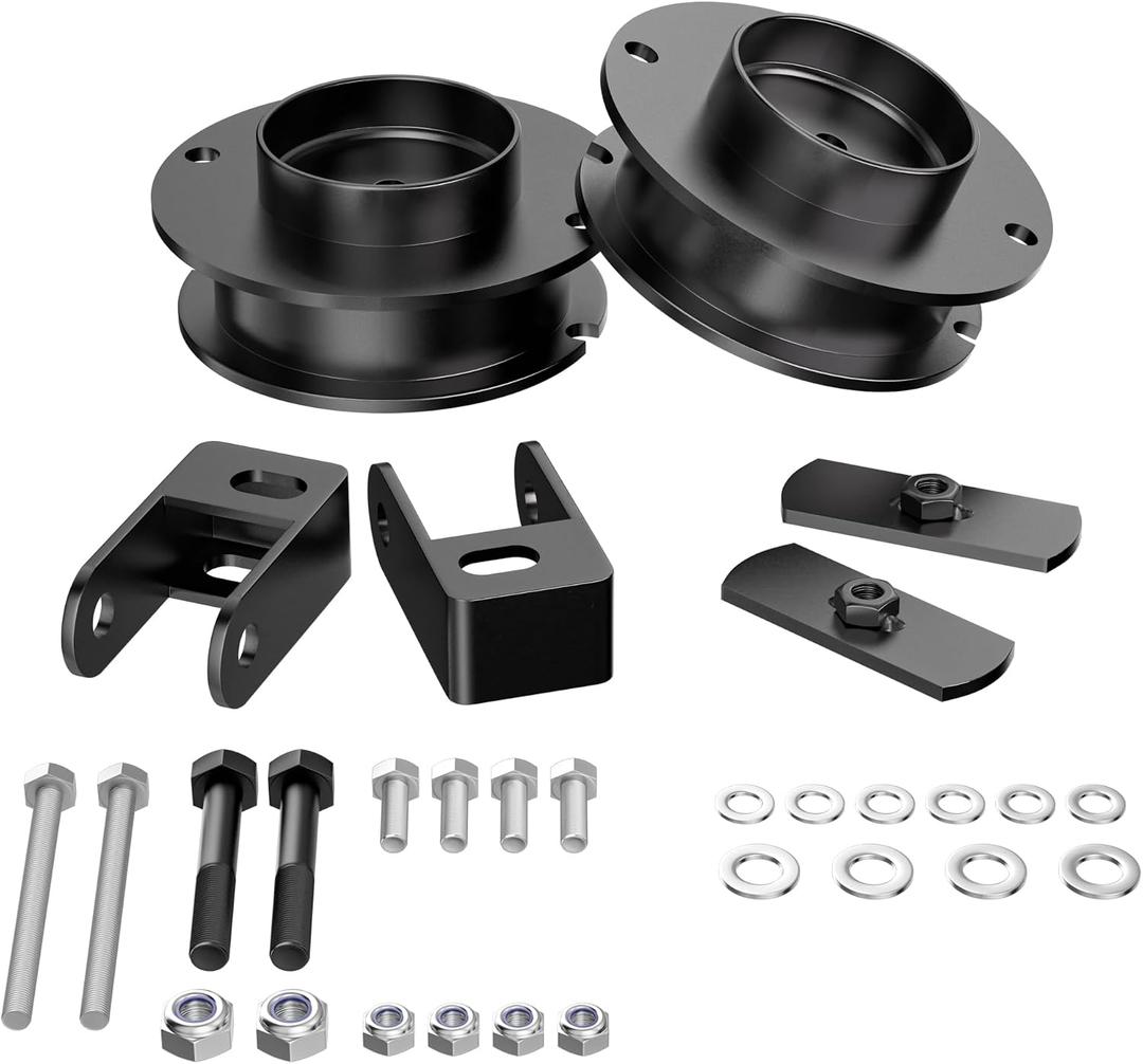 FLYCLE 2'' Front Leveling Kit for 2014-2023 Ram 2500 4WD, 2013-2023 Ram 3500 4WD, 2 inch Leveling Lift Kits Spring Strut Spacers with Shock Relocation Brackets Compatible with Ram 2500 3500 4WD