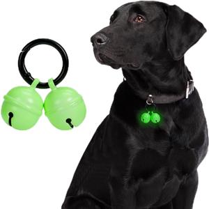 Bells for Dog Collar, Extra Loud Dog Cat Glow Bell for Pet Tracking & Saving Wildlife, Birds, Durable Copper Bells (Small-medium breed)