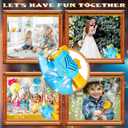 Bubble Machine Gun for Kids,Bubble Wands for Toddlers Toys 3+ Years Old,Summer Toys,Toy for Boys Girls Outdoor Indoor Birthday Wedding Party,Gifts (Blue&Brown)