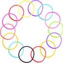 6Pack DFYOUHOME 80s Party Bracelets Rainbow 10 Colors Silicone Jelly Glow Wristbands Luminous Hair Ties for Christmas Party Favors, Adults, Women, Girls Gifts (30PCS)