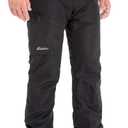 clothin Men's Insulated Ski Pant Fleece-Lined Waterproof Snow Pants (Medium, Black)