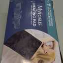 Massaging Weighted Heating Pad for Back Pain Relief,Heating Pads for Neck, Shoulder,Cramp,Portable Heated Pad with 3 Heat Settings & 6 Massage,18 Relaxing Combinations,Auto Off,12"*24",Light Grey