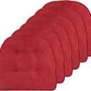 Non-Slip Chair Cushions, Assembled in USA, U-Shaped Skid-Proof Seat Pads for Dining Room, Kitchen, Office, 15"x16"