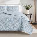 Lucky Brand Soft Floral Blue 3-Piece Quilt Set, King