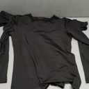 WEERTI Thermal Underwear for Women Long Johns with Fleece Lined Base Layer Women Cold Weather Top Bottom (Small, Black)