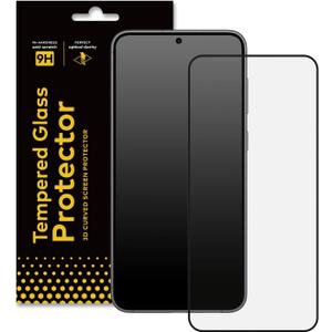 RhinoShield Screen Protector Compatible with [Galaxy S23+] | 9H 3D Curved Edge to Edge Tempered Glass - Full Coverage Clear and Scratch Resistant Screen Protection