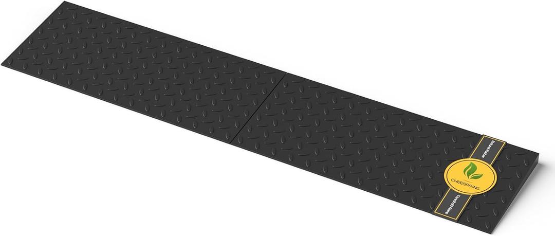 Threshold Ramp for Doorways 1.0" Rise, No-Slip Natural Rubber Door Threshold Ramps 3950 Lbs Load Capacity, 36.6 Length, Used for Wheelchair, Sweeper, Power Scooter