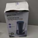 GLACIER FRESH 7 Cup Purela Glass Water Pitcher with 1 Ultrafiltration Membrane and Activated Carbon Filter, Reduces 99% Chlorine, PFOA&PFOS, Coliforms, BPA Free Materials, White