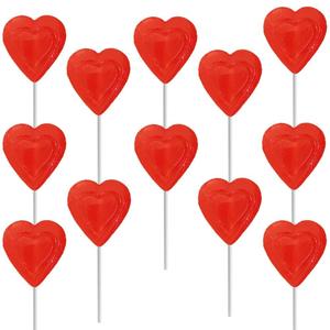 Fruidles Lollipops Double Heart Shaped Flavored, Individually Wrapped 18 Gram Lollipop (480-Pack, Red Double Heart) (EXP 06/08/27)