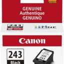 Canon PG-243 Genuine Black Ink Cartridge, Compatible with iP2820, MX492, MG2420/2520/2920/2922/2924/3020/2525, TS3120/302/302a/202/4520/3320