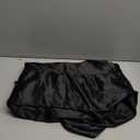 Vonty Ruffle Tablecloth Black Satin Tablecloth - 60" x 102", Silky Table Cloth Rectangle Scalloped Table Cloth Farmhouse Tables Cover Silk Tablecloths Vintage Tables Skirt for Kitchen Dining