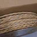 12 Pack 15IN Round Woven Placemats, Natural Bulrush Boho Farmhouse Mats