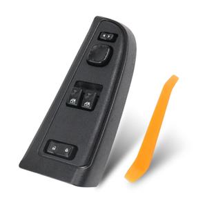 15883318 Front Driver Side Door Lock Switch Master Power Window Switch & Black Bezel Assembly Fit for Chevy Silverado Avalanche Suburban Tahoe 2003-2006,GMC Sierra Yukon & Cadillac Escalade Hummer H2