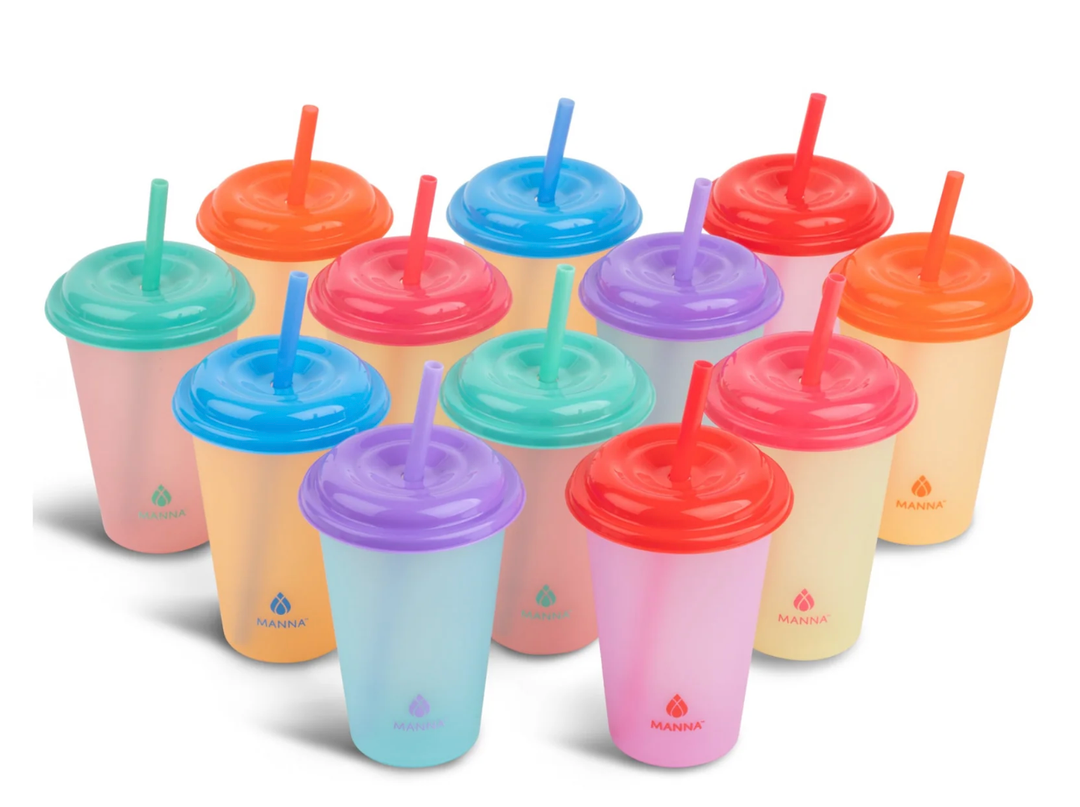  Manna Kids Reusable Color Changing Tumblers 12 Packs