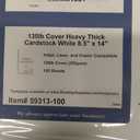 Extra Heavy Duty 130lb Cover Cardstock - Legal Size 8-1/2" x 14" Bright White - 350gsm 17pt Thick Paper for Inkjet & Laser Printers - 100 Sheet Pack