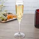 16 Pack Plastic Champagne Flutes, Shatterproof Reusable Fancy Crystal Clear Champagne Glasses, 5 oz Acrylic Unbreakable Elegant Party Drinking Cocktail Wine Glasses Wedding Birthday Bar Goblets