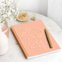 2 x Rileys & Co 2025 Deco Weekly Planner - Annual Weekly & Monthly Agenda Planner, Jan - Dec 2025, Flexible Cover, Notes Pages, Twin-Wire Binding (6 x 8-Inches, Peach)
