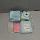 Fujifilm Instax Mini 12 Instant Camera Mint Green and Fuji Film Value Pack (60 Sheets) Bundle with Sturdy Tiger Accessories, Carrying Case, Photo Album 64 Pockets